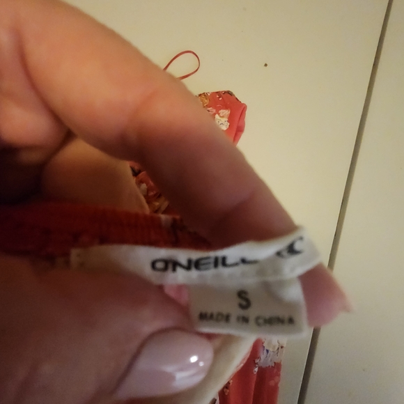 O'Neill Red Kai Floral Print Midi Dress Small NWT (5952) - Picture 7 of 8